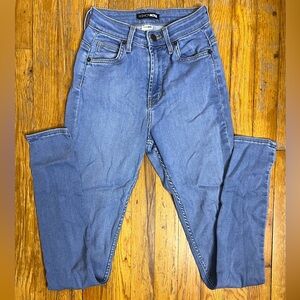 Fashion Nova High-Waist Skinny Blue Jeans 0